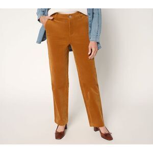 Maya J Women's Pants Sz 8 Corduroy Straight Leg Brown A704914